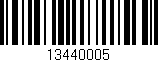 Código de barras (EAN, GTIN, SKU, ISBN): '13440005'