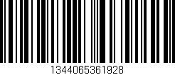 Código de barras (EAN, GTIN, SKU, ISBN): '1344065361928'