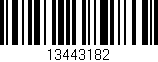 Código de barras (EAN, GTIN, SKU, ISBN): '13443182'