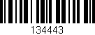 Código de barras (EAN, GTIN, SKU, ISBN): '134443'