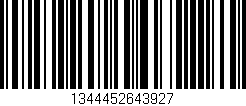 Código de barras (EAN, GTIN, SKU, ISBN): '1344452643927'