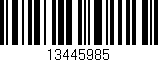 Código de barras (EAN, GTIN, SKU, ISBN): '13445985'