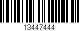 Código de barras (EAN, GTIN, SKU, ISBN): '13447444'