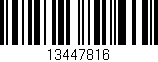 Código de barras (EAN, GTIN, SKU, ISBN): '13447816'