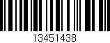 Código de barras (EAN, GTIN, SKU, ISBN): '13451438'