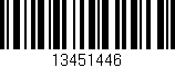 Código de barras (EAN, GTIN, SKU, ISBN): '13451446'
