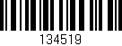 Código de barras (EAN, GTIN, SKU, ISBN): '134519'