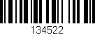 Código de barras (EAN, GTIN, SKU, ISBN): '134522'