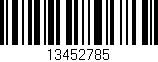 Código de barras (EAN, GTIN, SKU, ISBN): '13452785'