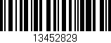 Código de barras (EAN, GTIN, SKU, ISBN): '13452829'