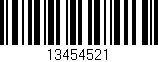 Código de barras (EAN, GTIN, SKU, ISBN): '13454521'
