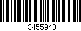 Código de barras (EAN, GTIN, SKU, ISBN): '13455943'
