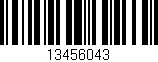 Código de barras (EAN, GTIN, SKU, ISBN): '13456043'