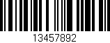 Código de barras (EAN, GTIN, SKU, ISBN): '13457892'