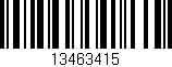 Código de barras (EAN, GTIN, SKU, ISBN): '13463415'