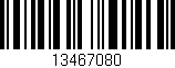 Código de barras (EAN, GTIN, SKU, ISBN): '13467080'