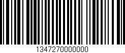 Código de barras (EAN, GTIN, SKU, ISBN): '1347270000000'