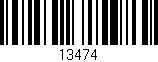 Código de barras (EAN, GTIN, SKU, ISBN): '13474'