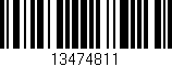 Código de barras (EAN, GTIN, SKU, ISBN): '13474811'