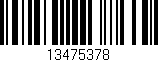 Código de barras (EAN, GTIN, SKU, ISBN): '13475378'