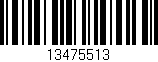 Código de barras (EAN, GTIN, SKU, ISBN): '13475513'