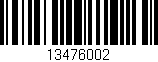 Código de barras (EAN, GTIN, SKU, ISBN): '13476002'