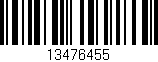 Código de barras (EAN, GTIN, SKU, ISBN): '13476455'