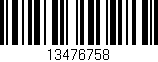 Código de barras (EAN, GTIN, SKU, ISBN): '13476758'
