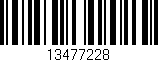 Código de barras (EAN, GTIN, SKU, ISBN): '13477228'
