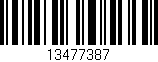 Código de barras (EAN, GTIN, SKU, ISBN): '13477387'