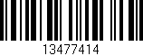 Código de barras (EAN, GTIN, SKU, ISBN): '13477414'