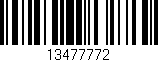 Código de barras (EAN, GTIN, SKU, ISBN): '13477772'