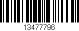 Código de barras (EAN, GTIN, SKU, ISBN): '13477796'