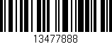Código de barras (EAN, GTIN, SKU, ISBN): '13477888'