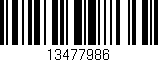 Código de barras (EAN, GTIN, SKU, ISBN): '13477986'