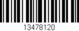 Código de barras (EAN, GTIN, SKU, ISBN): '13478120'