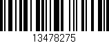 Código de barras (EAN, GTIN, SKU, ISBN): '13478275'
