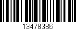 Código de barras (EAN, GTIN, SKU, ISBN): '13478386'