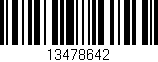 Código de barras (EAN, GTIN, SKU, ISBN): '13478642'