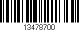 Código de barras (EAN, GTIN, SKU, ISBN): '13478700'