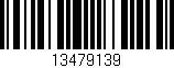Código de barras (EAN, GTIN, SKU, ISBN): '13479139'