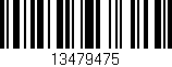 Código de barras (EAN, GTIN, SKU, ISBN): '13479475'