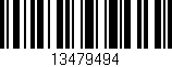 Código de barras (EAN, GTIN, SKU, ISBN): '13479494'