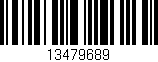 Código de barras (EAN, GTIN, SKU, ISBN): '13479689'