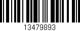 Código de barras (EAN, GTIN, SKU, ISBN): '13479893'