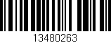 Código de barras (EAN, GTIN, SKU, ISBN): '13480263'