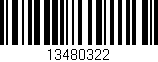 Código de barras (EAN, GTIN, SKU, ISBN): '13480322'