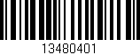 Código de barras (EAN, GTIN, SKU, ISBN): '13480401'