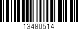 Código de barras (EAN, GTIN, SKU, ISBN): '13480514'
