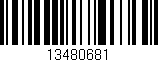 Código de barras (EAN, GTIN, SKU, ISBN): '13480681'